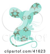 Poster, Art Print Of Blue And Brown Burst Patterned Mouse