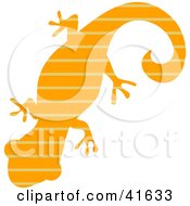 Poster, Art Print Of Orange And Brown Striped Patterned Gecko