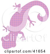 Poster, Art Print Of Purple And Pink Patterned Gecko