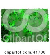 Clipart Illustration Of A Grungy Green Lizard Background by Prawny