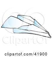 Poster, Art Print Of Flying Paper Airplane