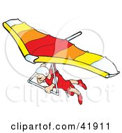 Poster, Art Print Of Pleased Hangglider Gliding
