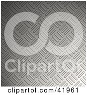 Clipart Illustration Of A Chrome Diamond Plate Metal Background