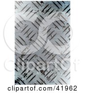 Worn Diamond Plate Metal Background