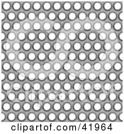 Clipart Illustration Of A Steel Grate Background With Holes by Arena Creative