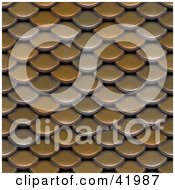 Clipart Illustration Of A Background Of Brown Scales