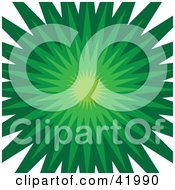 Clipart Illustration Of A Green Burst Background On White by Arena Creative