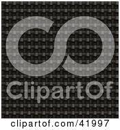 Clipart Illustration Of A Black Carbon Fiber Pattern Background