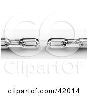 Poster, Art Print Of 3d Chrome Chain With One Small Link In The Center