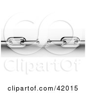 Clipart Illustration Of A Small Link In The Center Of A Chain by stockillustrations