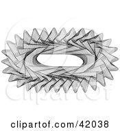 Clipart Illustration Of An Intricate Rectangular Guilloche Pattern With Text Space In The Center