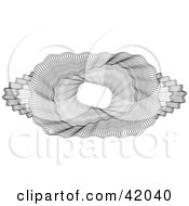 Clipart Illustration Of An Intricate Rectangular Guilloche Design With Text Space In The Center by stockillustrations
