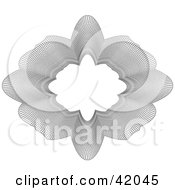 Clipart Illustration Of An Intricate Star Shaped Guilloche Design With Text Space In The Center by stockillustrations