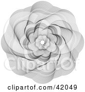 Poster, Art Print Of Ornate Guilloche Design Spiraling Out From The Center