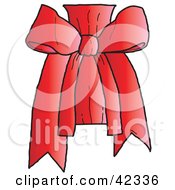 Poster, Art Print Of Pretty Red Bow Knot