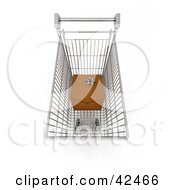 Wrapped Gift In A Shopping Cart