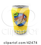 Poster, Art Print Of Yellow Sugar Bomb Soda Beverage In A Can