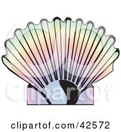 Clipart Illustration Of A Gradient Colorful Shell