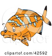Clipart Illustration Of A Friendly Chubby Orange Fish