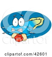 Clipart Illustration Of A Cold Goby Fish Wearing Gloves