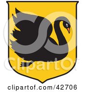 Clipart Illustration Of A Black Swan Australian Coat Of Arms
