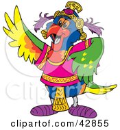 Clipart Illustration Of A Gypsy Rainbow Lorikeet