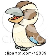 Giggling Cute Kookaburra Bird