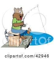 Happy Fishing Wombat