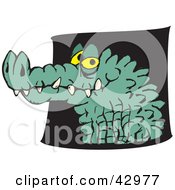 Poster, Art Print Of Grinning Croc Head