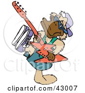 Clipart Illustration Of A Platypus Playing A Guitar