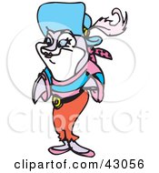 Clipart Illustration Of A Female Fish Pirate