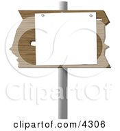Blank Cedar Sign Clipart