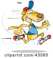 Clipart Illustration Of A Fast Mountain Lion Running
