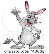 Clipart Illustration Of A Cute And Friendly Bilby Waving