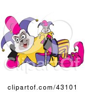 Clipart Illustration Of A Jester Dog