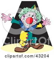 Poster, Art Print Of Happy Clown Putting On A Show