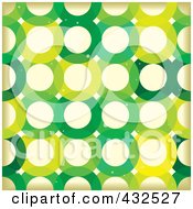 Poster, Art Print Of Grungy Green Circle Pattern Background