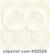 Poster, Art Print Of Beige Floral Pattern Background