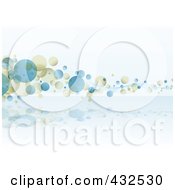 Poster, Art Print Of Blue And Beige Bubble Background - 3