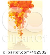 Royalty Free RF Clipart Illustration Of An Orange Bubble Background 2 by michaeltravers