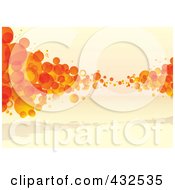 Royalty Free RF Clipart Illustration Of An Orange Bubble Background 1 by michaeltravers