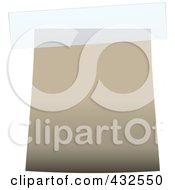 Poster, Art Print Of Blank Beige Label With Tape - 2