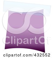 Poster, Art Print Of Blank Purple Label With Tape