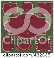 Royalty Free RF Clipart Illustration Of A Digital Collage Of Blank Frame Designs 3