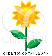 Poster, Art Print Of Shiny Sunflower