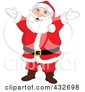 Poster, Art Print Of Cheerful Reindeer Standing With His Arms Open