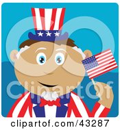 Clipart Illustration Of A Latin American Boy In An Uncle Sam Costume