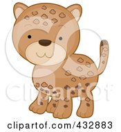 Royalty Free RF Clipart Illustration Of A Cute Baby Leopard
