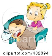 Poster, Art Print Of Caring Mom Putting Her Child To Bed