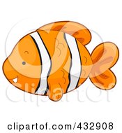 Cute Clownfish In Profile